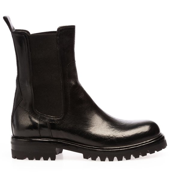 Ducanero Shoes - Ducanero Black Washed Chelsea Boot